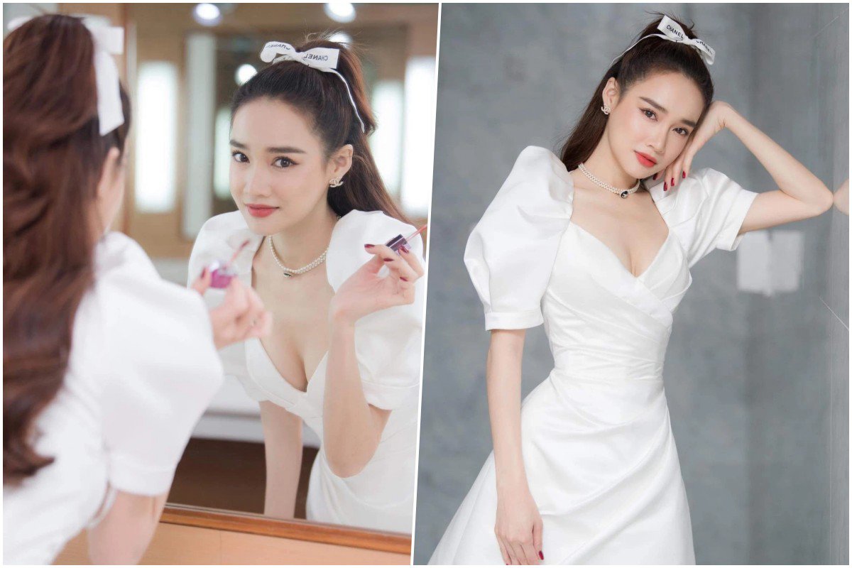 Đã amp;#34;đầu 3”, mẹ bỉm Nhã Phương vẫn mê đeo nơ, cân đẹp kiểu tóc làm chị em hói đầu - 3