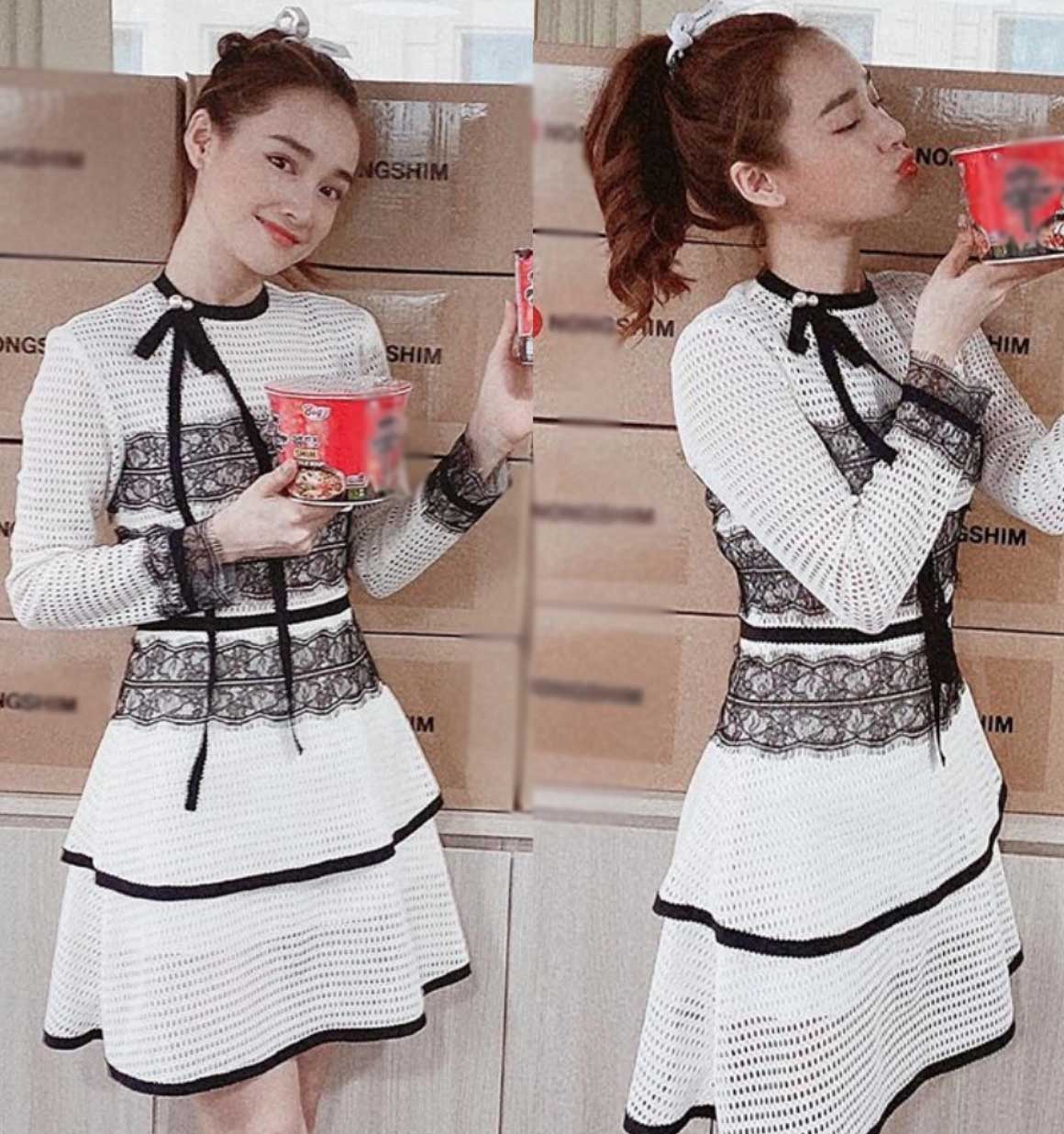Đã amp;#34;đầu 3”, mẹ bỉm Nhã Phương vẫn mê đeo nơ, cân đẹp kiểu tóc làm chị em hói đầu - 8