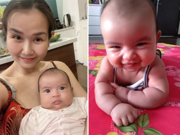 Võ Hạ Trâm cho con bú nhưng ăn chay chỉ rau, đậu…con gái vẫn bụ bẫm tay ngấn thịt