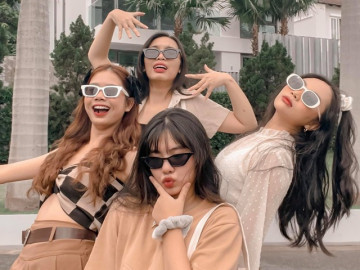 Phương Mỹ Chi sành điệu hết nấc khi ở bên bạn bè