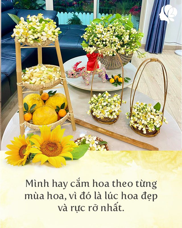Mẹ Việt cắm trăm bình hoa mỗi năm, tự tìm niềm vui mỗi ngày mà không cần quà cáp - 9