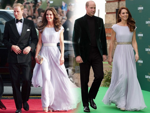Mặc lại váy của 10 năm trước, công nương Kate đổi mới, nhưng hình như quên nội y?