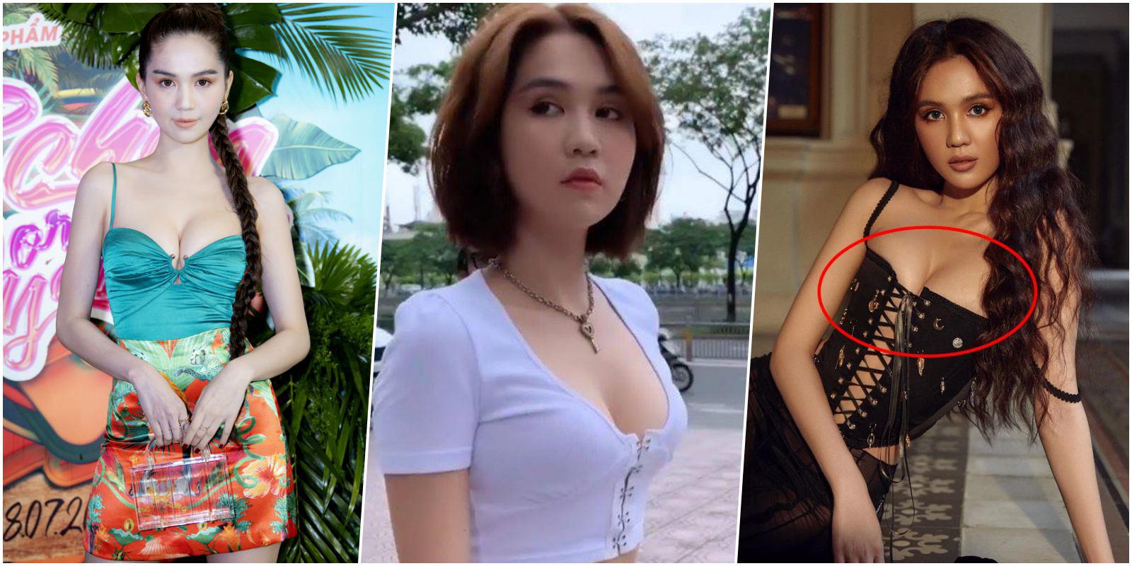 Cậy dáng đẹp, Ngọc Trinh lấy tay ôm khư khư thềm ngực, che không xuể cả điểm nhạy cảm - 3