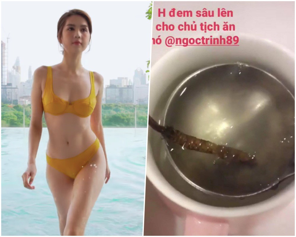 Cậy dáng đẹp, Ngọc Trinh lấy tay ôm khư khư thềm ngực, che không xuể cả điểm nhạy cảm - 6