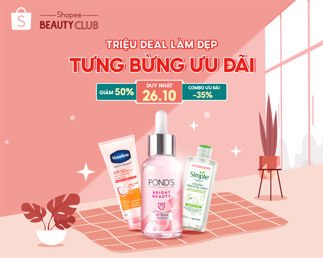 Còn chờ gì mà nàng chưa ghé ngay Shopee Beauty Club để săn ngay hàng chính hãng với giá siêu hời!
