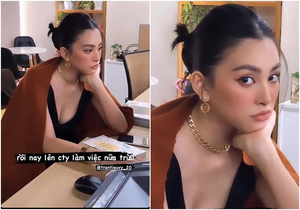 amp;#34;Lép vếamp;#34; trước đàn em vì bắp tay mũm mĩm, Tiểu Vy ảnh hậu trường khoe báu vật không vừa - 5