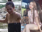 Bà bầu - "Gái bản tắm suối" 4 năm trước đàn ông điêu đứng, giờ làm mẹ nõn nà, ngồi xe 25 tỉ