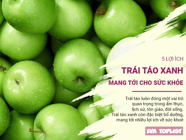 5 lợi ích tuyệt vời của táo xanh đối với làn da và sức khỏe