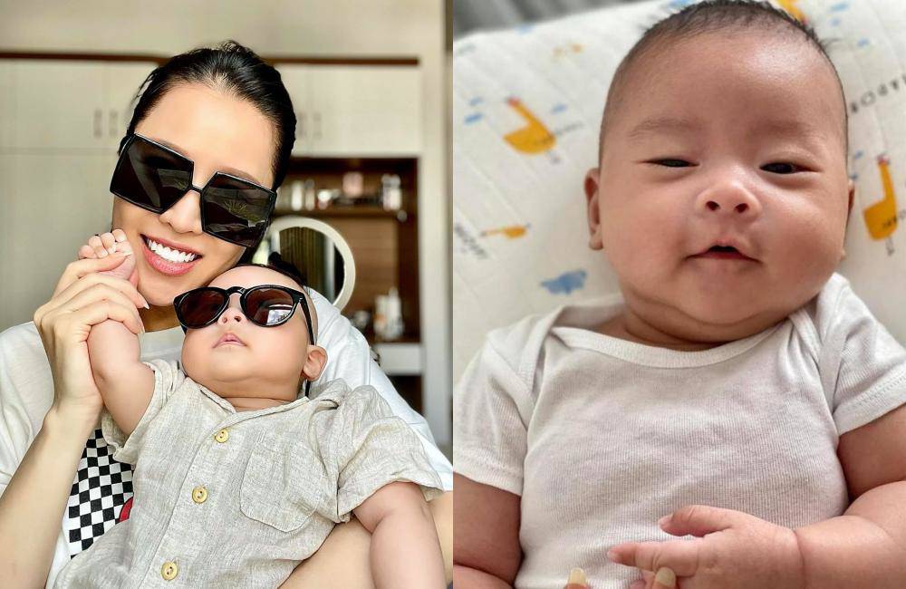 Quế Vân cùng chung cảm xúc với Võ Hạ Trâm khi cô cũng đang chăm sóc con trai vừa chào đời được 3 tháng.