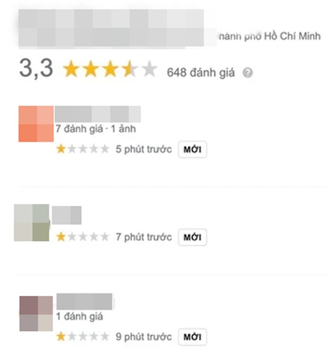 Nhà hàng của ông chủ Điền Quân bất ngờ bị đánh giá 1 sao sau khi bị nữ đại gia ở Bình Dương nhắc tên.