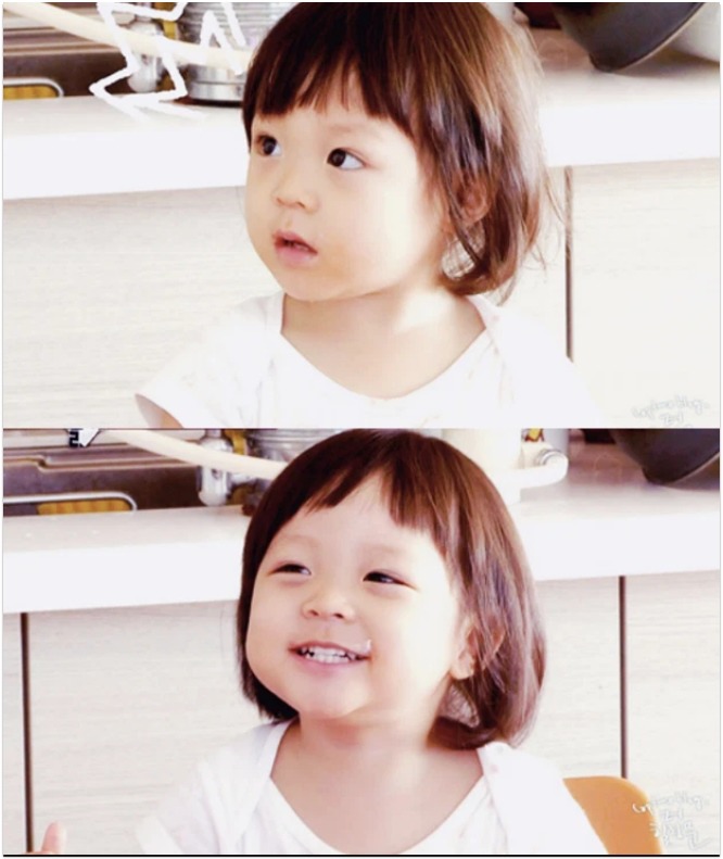 Choo Sarang từng là bé con đáng yêu như thế này.