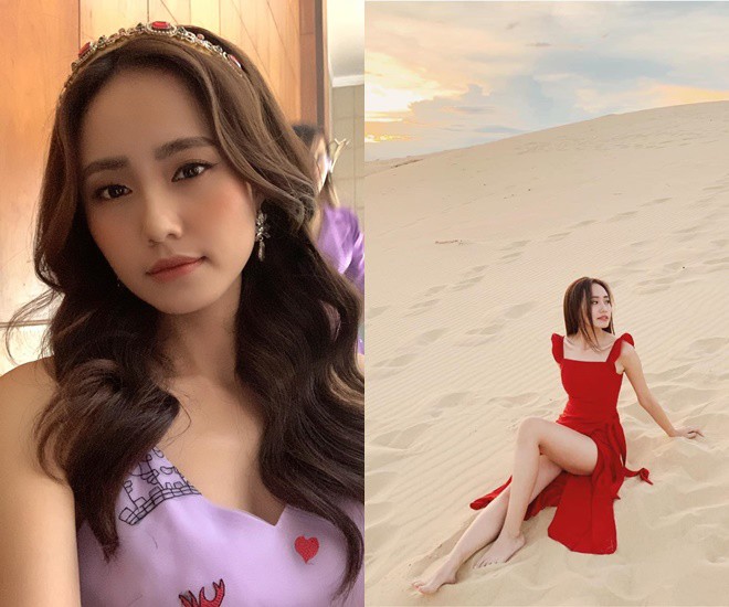 MC Xuân Anh của Bản tin Dự báo Thời tiết lại như nàng công chúa ngọt ngào chứ không còn đóng khung trong những bộ váy liền hay chân váy bút chì và sơ mi đứng đắn.