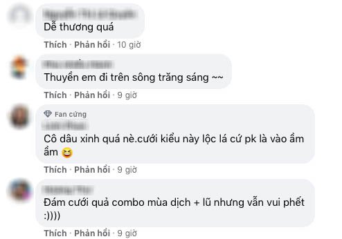 Cư dân mạng bày tỏ sự thích thú trước đám cưới đặc biệt này, cùng gửi lời chúc phúc đến cặp đôi. 