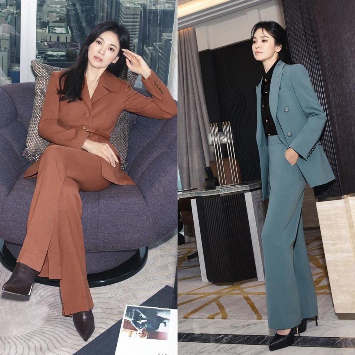 Cô nàng chọn cho mình layout make up mắt đánh phấn nâu đen lì và đôi môi to son màu nude. Dù thay đổi nhưng nhìn chung, nữ diễn viên Kbiz cũng chỉ làm mới chút ít nên nhìn tổng thể vẫn rất gần gũi.