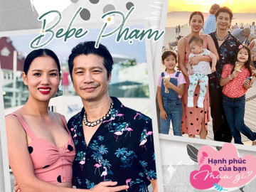 Bebe Phạm 3 lần bầu đều phải năn nỉ chồng, con thứ 3 một tuổi đứng đầu các bé Tây
