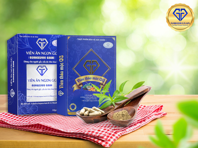 Bộ đôi sản phẩm Viên Ăn Ngon GG, Viên Thảo Mộc GG