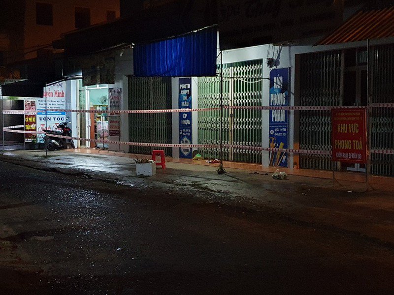 Một khu vực bị phong toả tạm thời ở TP Buôn Ma Thuột để phòng chống dịch.