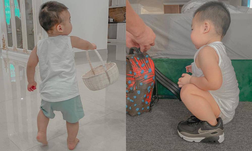 Dù vậy, có thể thấy con trai Lan Khuê bụ bẫm, cứng cáp, có nước da trắng hồng và hoạt bát, hiếu động.