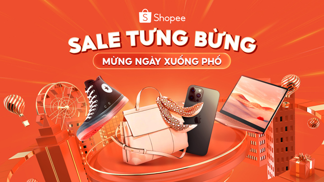 “Sale tưng bừng mừng ngày xuống phố” gồm đa dạng các mặt hàng thời trang, công nghệ, điện tử, kéo dài từ nay đến hết 31/10.