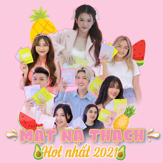 Bùng nổ cơn sốt mặt nạ thạch lấp lánh hot 2021 - 2