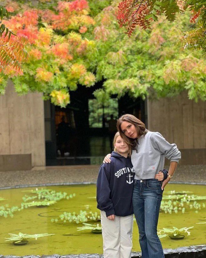 Nhóc Harper ở tuổi lên 10 to gấp đôi mẹ đẻ.