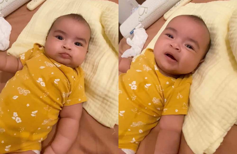 Nhưng khi mẹ bắt đầu ru ngủ, cô bé liền tỏ thái độ khó chịu, khóc mếu đòi bế.