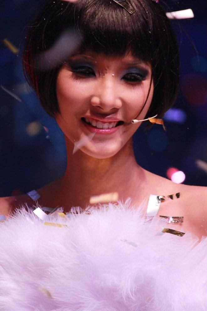 Hoàng Thùy trở thành một trong những cái tên ghi dấu ấn nhất tại Vietnams Next Top Model.