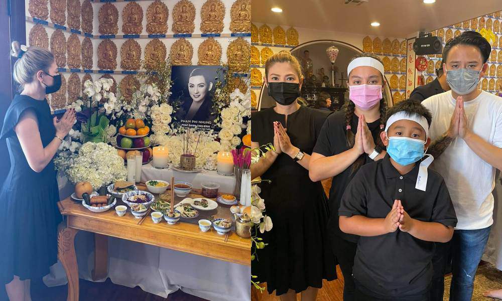 Gia đình và các đồng nghiệp của Phi Nhung tại Mỹ đã tổ chức đầy đủ những nghi lễ tiễn đưa cố nghệ sĩ.