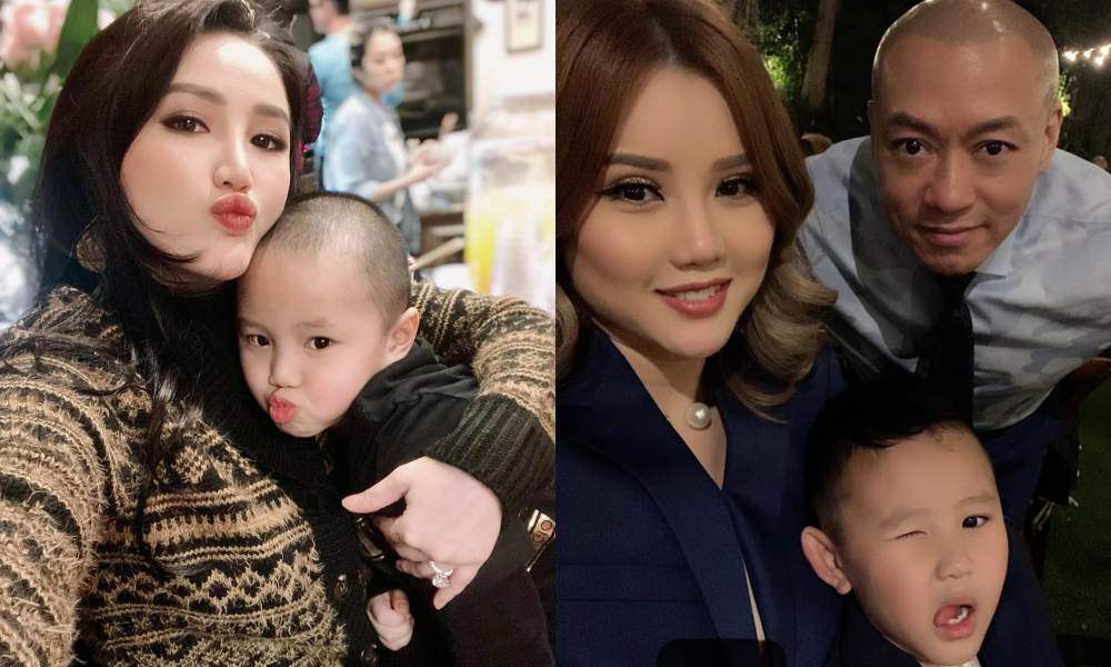 Bảo Thy thường sang Mỹ thăm gia đình chị gái cùng các cháu.