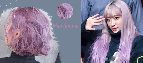 Những màu tóc tím cực đẹp tôn da hot nhất hiện nay cho cô nàng cá tính - 7