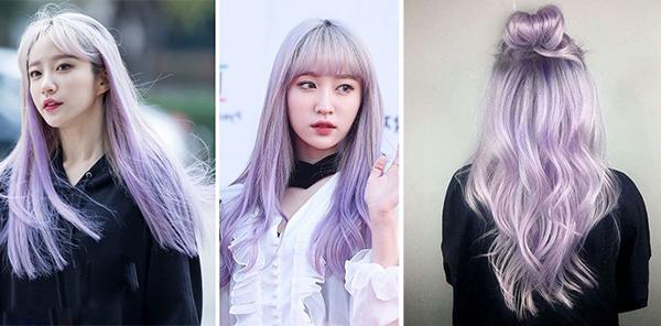 Những màu tóc tím cực đẹp tôn da hot nhất hiện nay cho cô nàng cá tính - 14