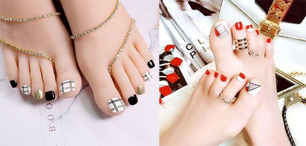 50 mẫu nail chân đẹp đơn giản dẫn đầu xu hướng hiện nay - 24