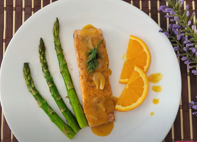 Cách làm cá hồi sốt cam thơm ngon bổ dưỡng - 7