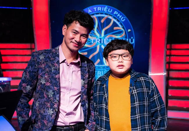 Bi Béo và bố từng có màn đối đáp hài hước ngay trong gameshow Ai là triệu phú.