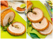 Bếp Eva - Chảy nước miếng với ba chỉ cuộn lá mắc mật nướng, ăn xong không thấy tiếc công làm