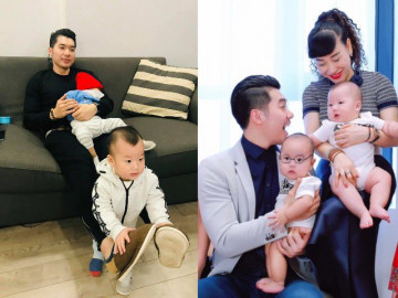 Trương Nam Thành lấy vợ đại gia hơn 15 tuổi, giờ ở nhà chăm 2 con, vợ đi làm