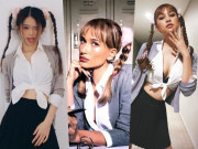 Thời trang - "Đụng hàng" bà xã Justin Bieber, Linh Ka kín đáo, Tiểu Vy quyến rũ táo bạo