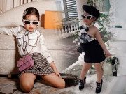 Thời trang - Ái nữ Minh Nhựa mới 5 tuổi đã cheo leo giày cao gót, tạo dáng chuyên nghiệp như siêu mẫu