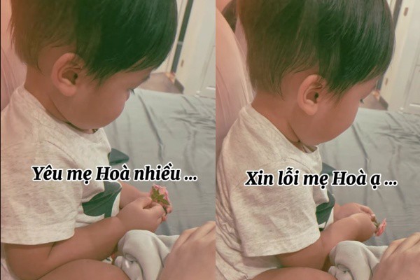 Giữa đêm, Hòa Minzy xin lỗi con trai vì sắp phải đi xa nhiều ngày liền - 11