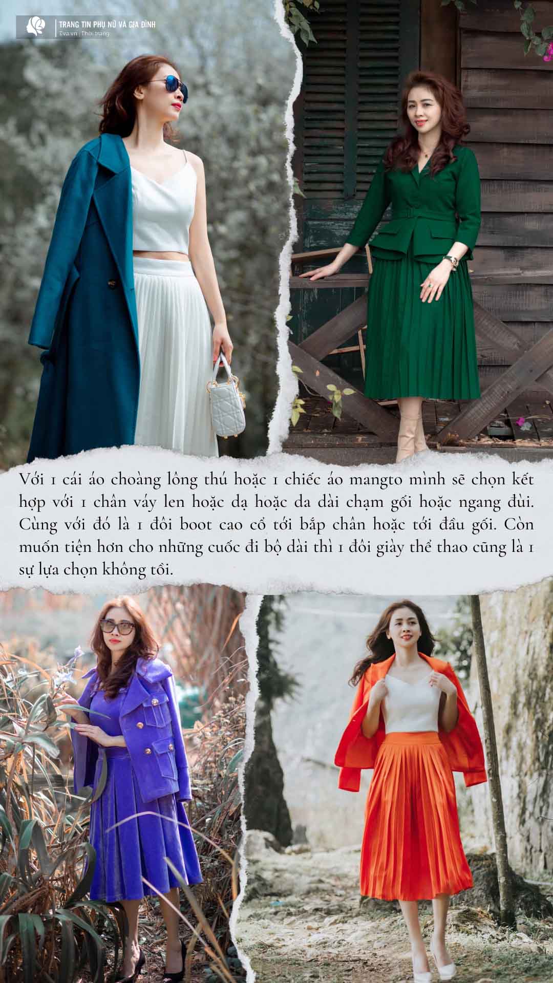 Top 6 kiểu váy mùa đông đẹp dành cho nàng