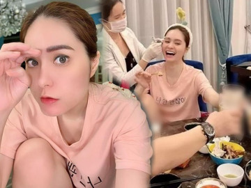 "Em gái" Lý Hải ở nhà 400 tỷ khoe kỹ năng đỉnh cao: vừa nhậu, vừa gẩy sợi lông mày