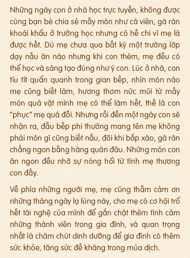 Qua những ngày giãn cách ta lại càng trân trọng thêm những bữa cơm gia đình - 20