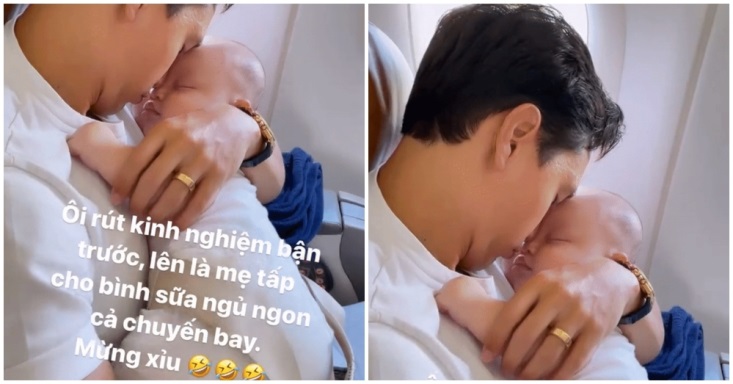 Lần đầu đi máy bay, con Cường Đôla ngoan ngoãn, Leon khiến Hà Hồ muốn đội quần - 9