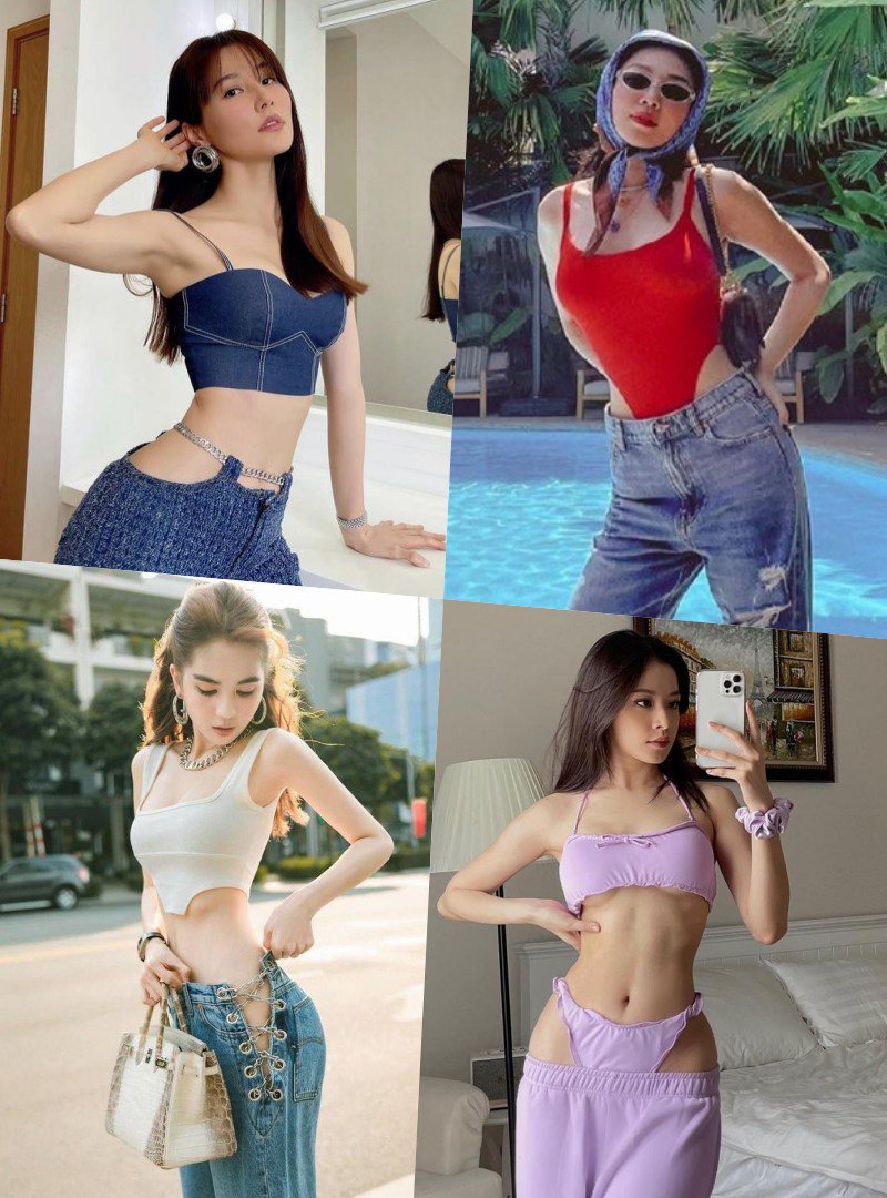 10 năm trước, mốt mặc swimsuit khoét hông sâu hoắm đã được Phi Thanh Vân lăng xê - 1