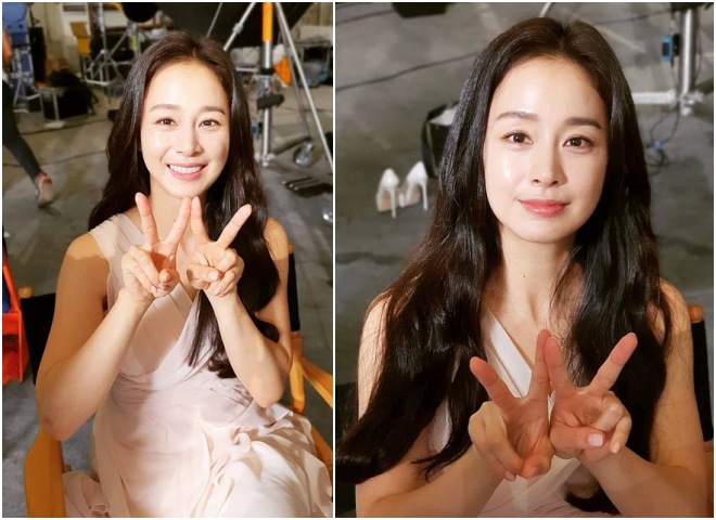 Kim Tae Hee quyến rũ ngút ngàn đón tuổi 41, khoe nhẹ bờ vai trần khiến chồng phải “bão” tim - 4