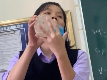  Dạy về hình trụ mà thiếu đạo cụ, cô giáo lấy ra một thứ khiến học sinh chẳng còn tâm trí đâu mà học hành 