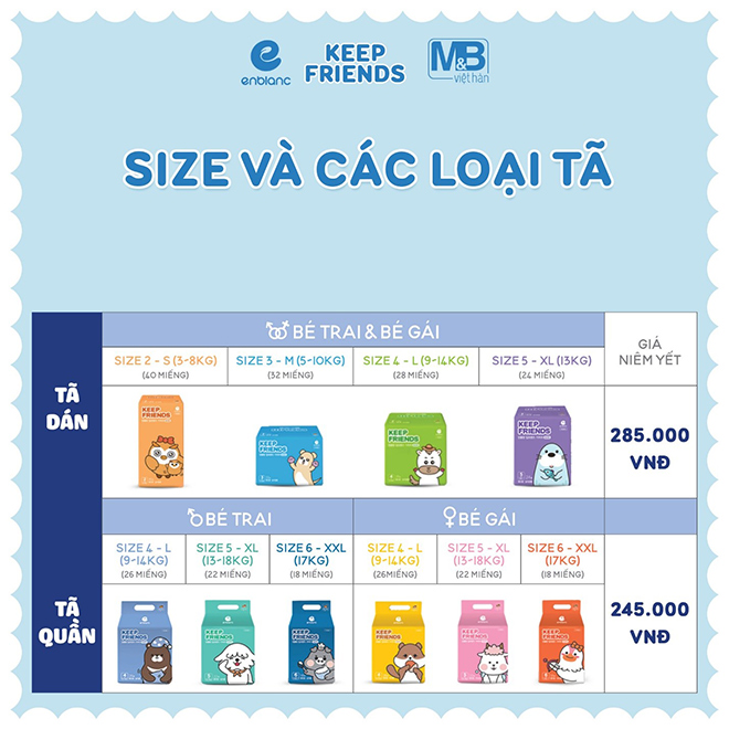 Enblanc Keep Friends – Cái tên tuy xa mà gần trong thị trường tã ngoại nhập tại Việt Nam - 5