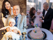 Giải trí - Ở tuổi "gần đất xa trời", sao nam tóc bạc trắng vẫn mừng thôi nôi con gái