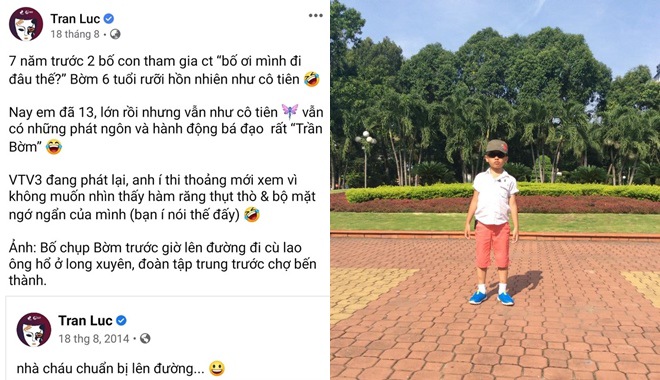 Trần Lực viết về con trai sau 7 năm tham gia Bố ơi mình đi đâu thế, cho biết con vẫn có những phát ngôn, hành động bá đạo.