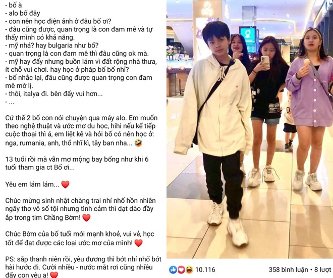 Chàng thanh niên Trần Bờm muốn được đi du học, theo nghề điện ảnh.